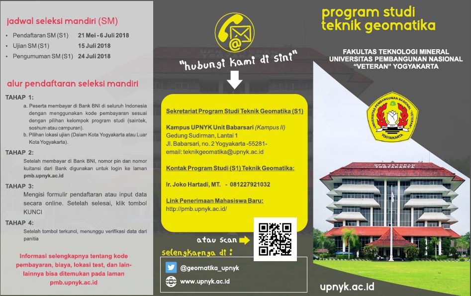 Program Studi Teknik Geomatika