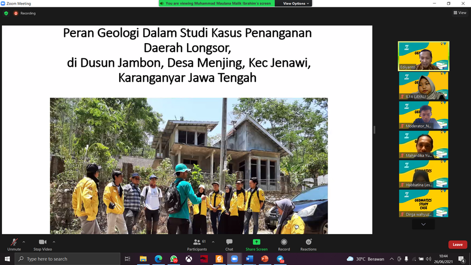 Program Studi Teknik Geomatika